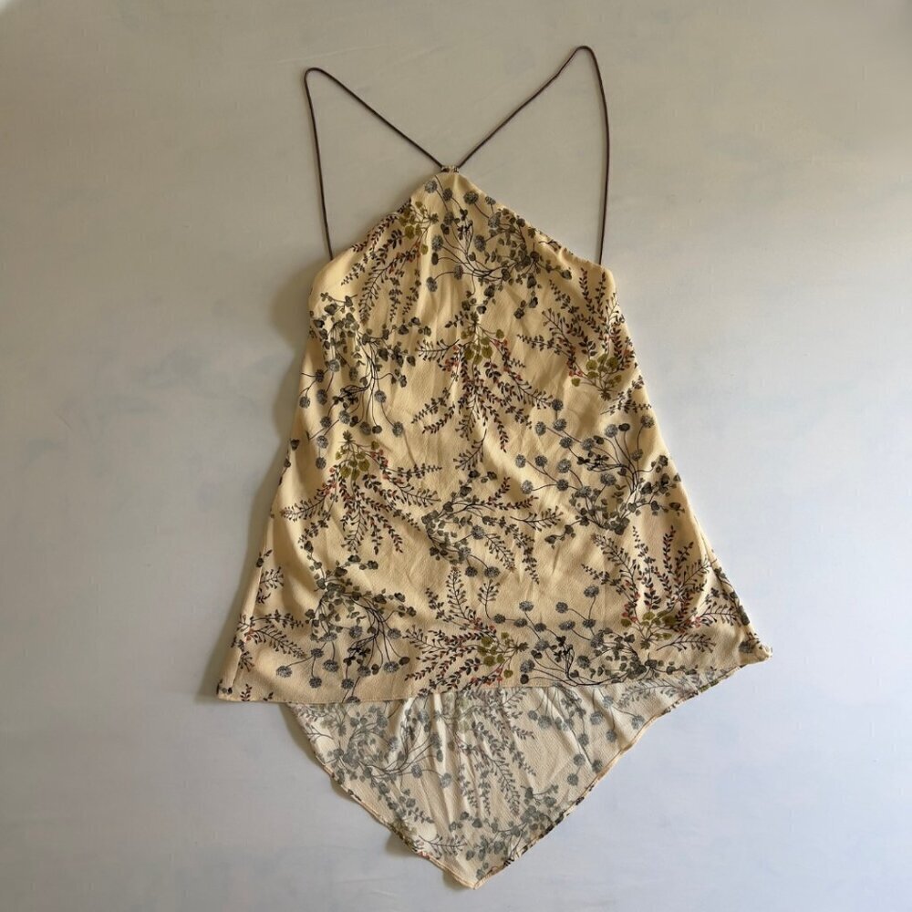 Bailey 44 Ivory Floral Chain Strap Mini Dress